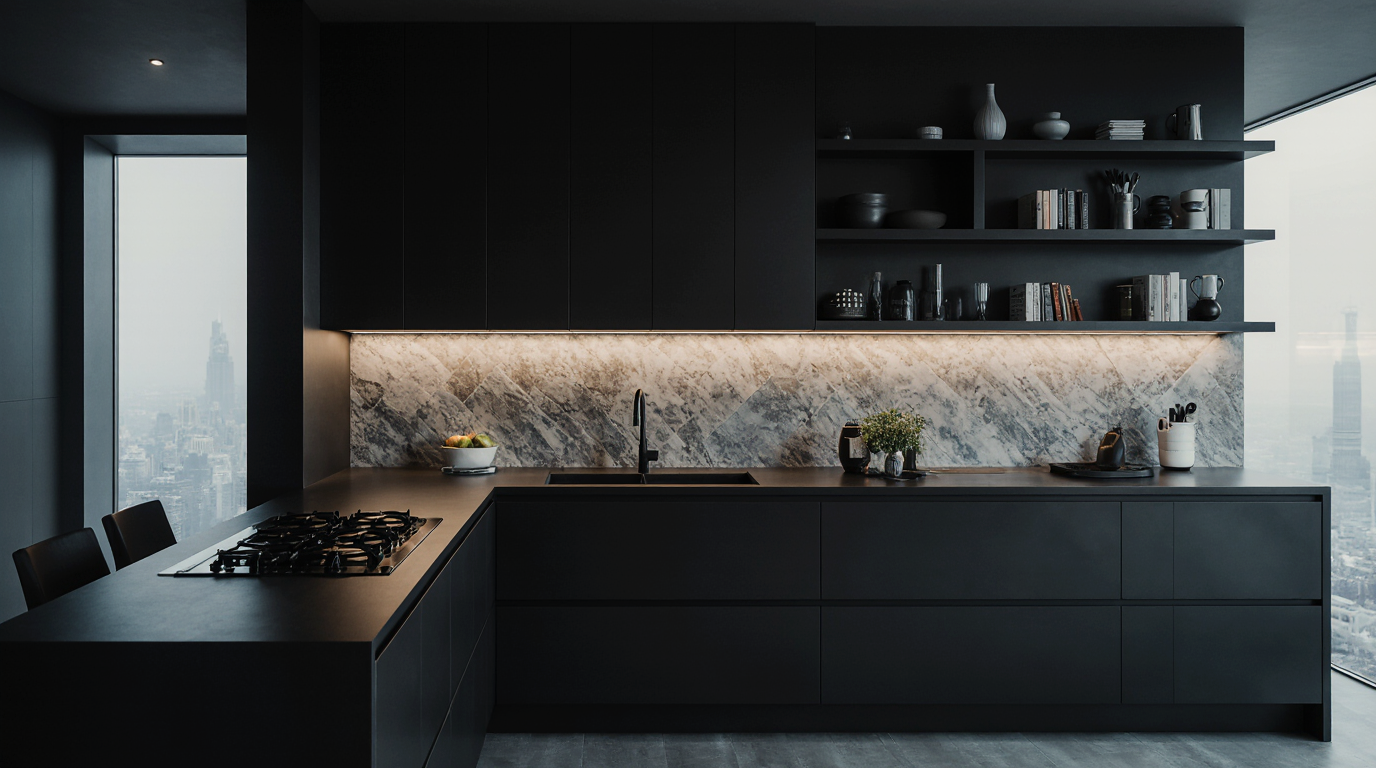 Dark Kitchen Design