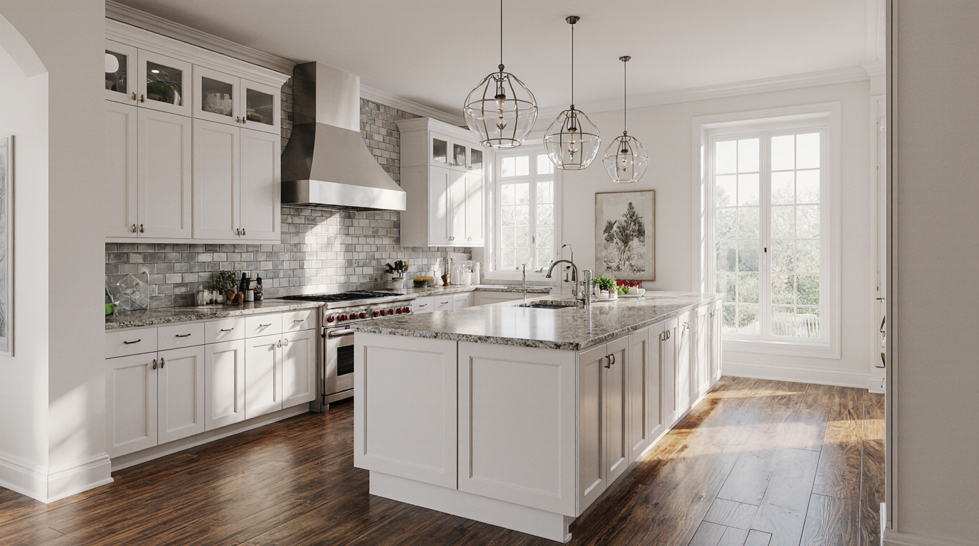 The classic, clean look of white shaker cabinets seems like a straightforward choice, yet in Sarasota's coastal environment, this simplicit…