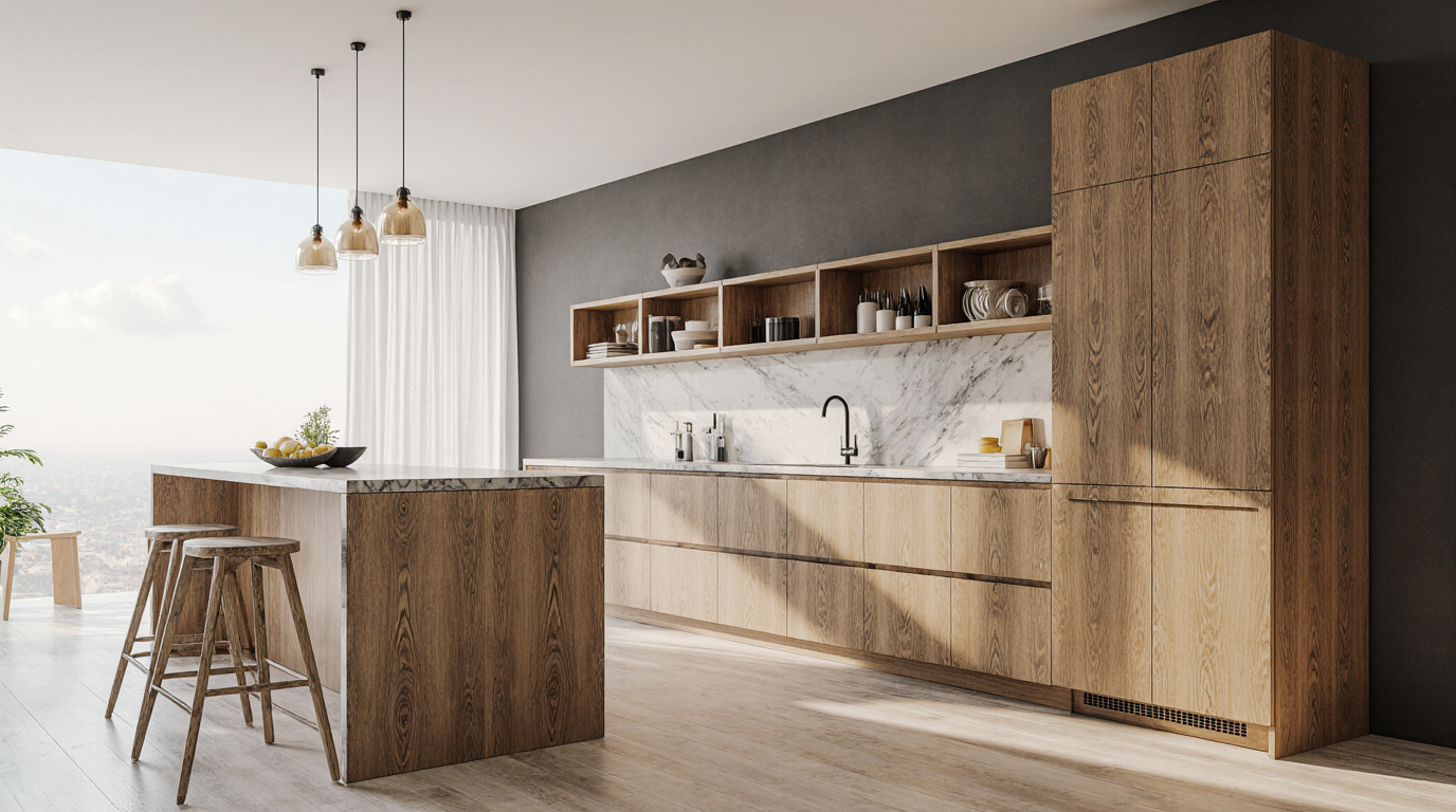 Frameless Wood Cabinets