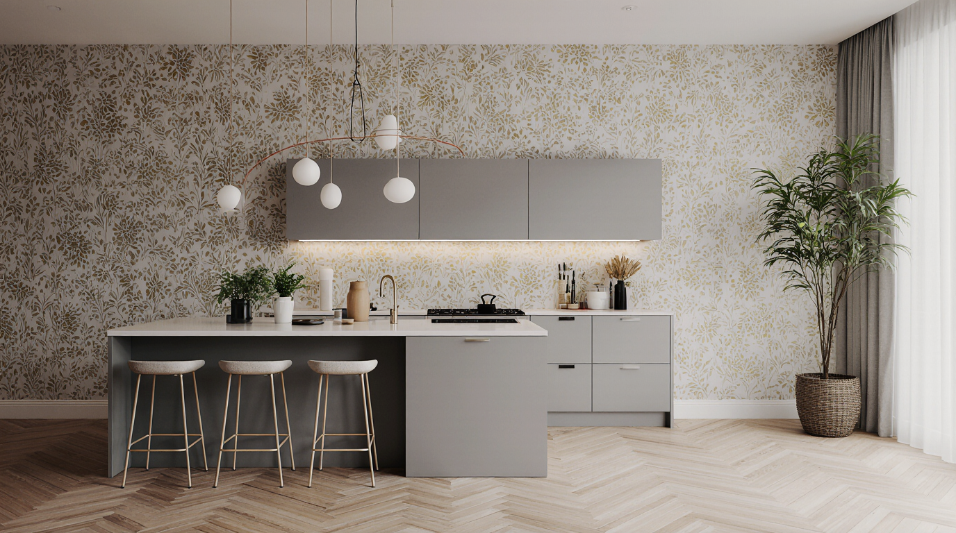 Modern Kitchen Wallpaper