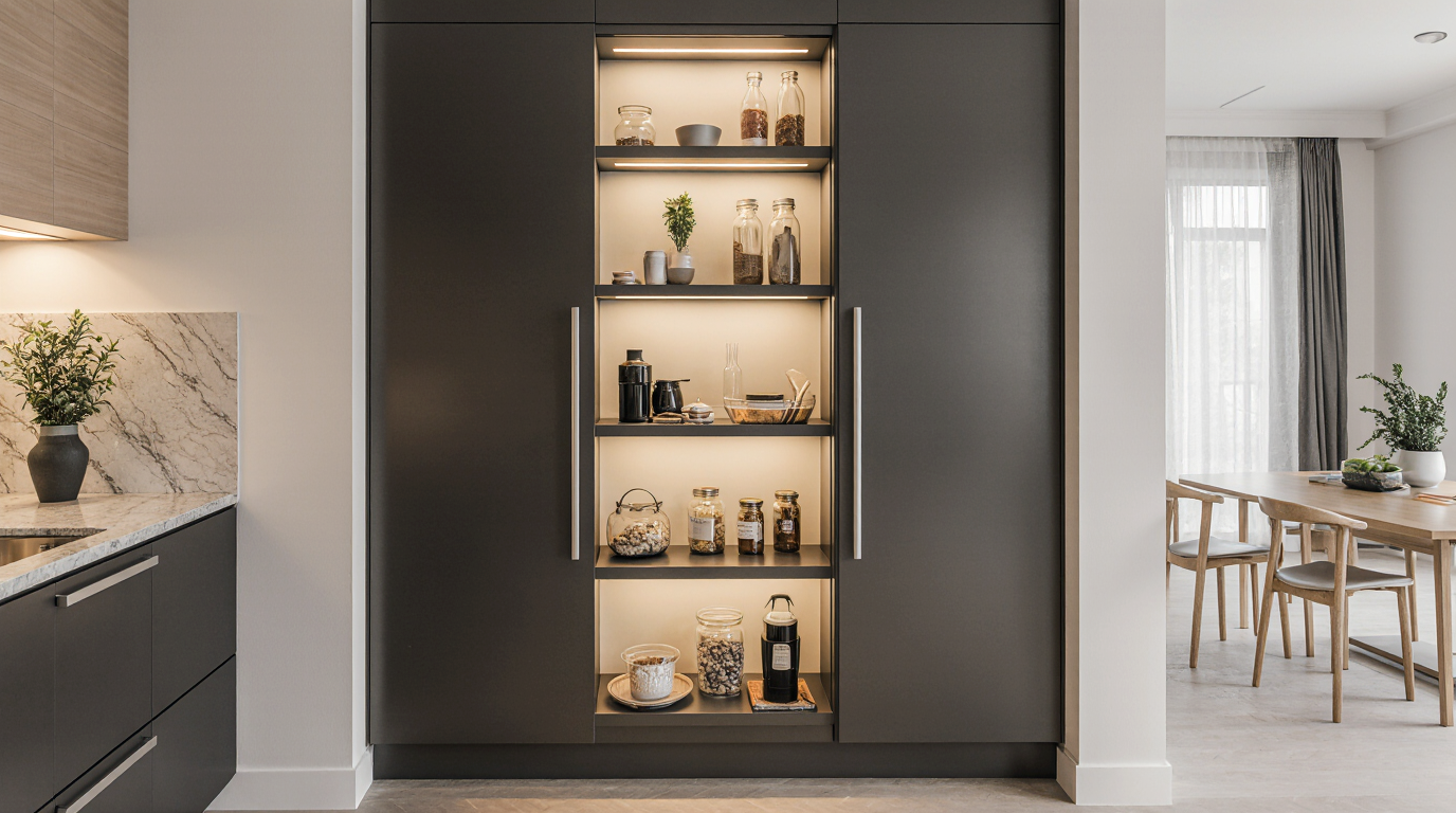Contemporary Kitchen Pantry Cabinet