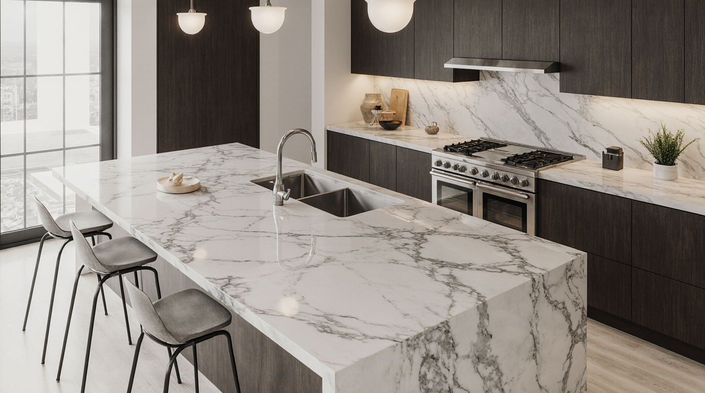 White Marble Countertops