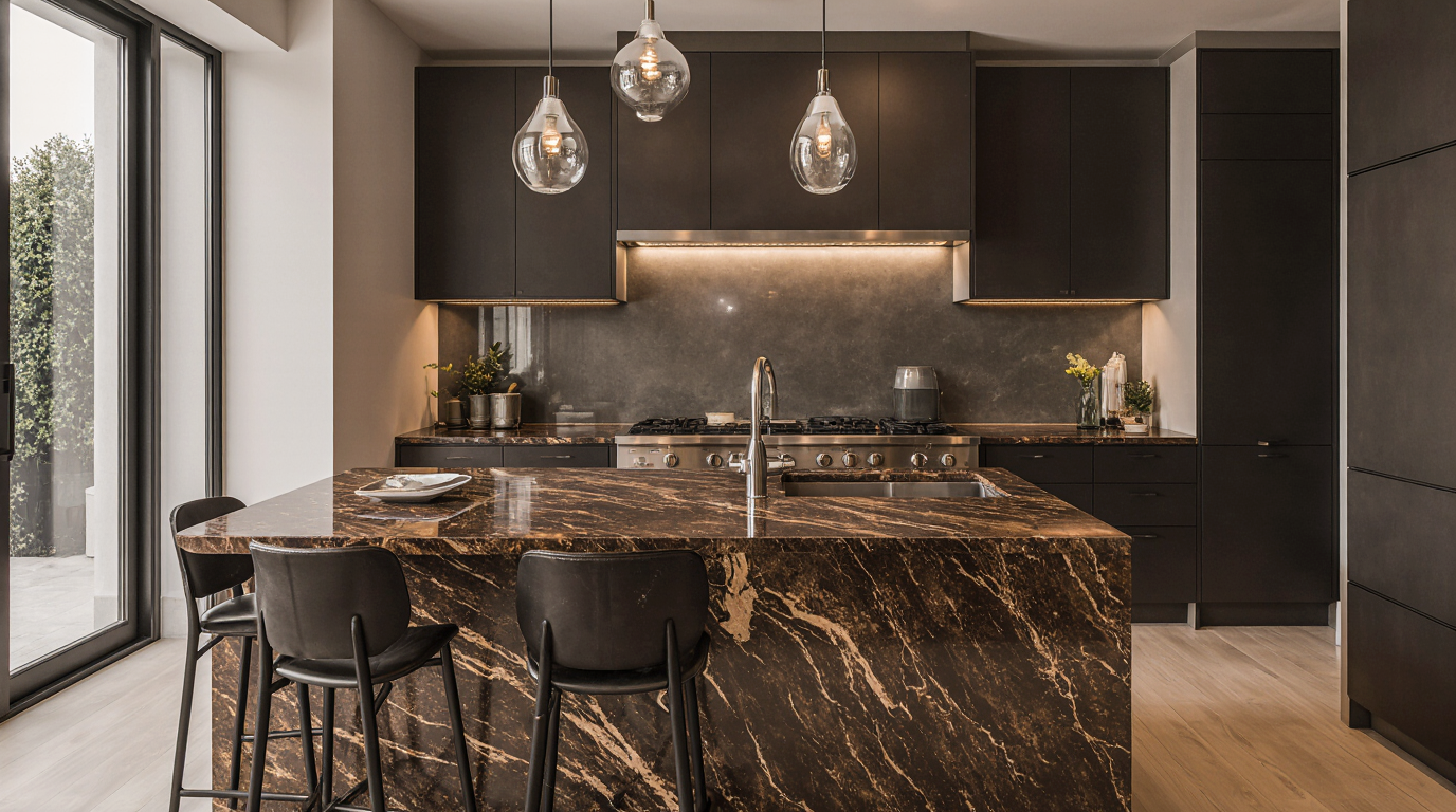 Brown Marble Countertops