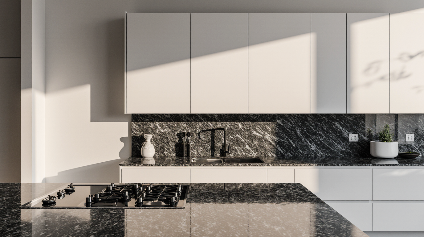 Black and White Granite Countertops
