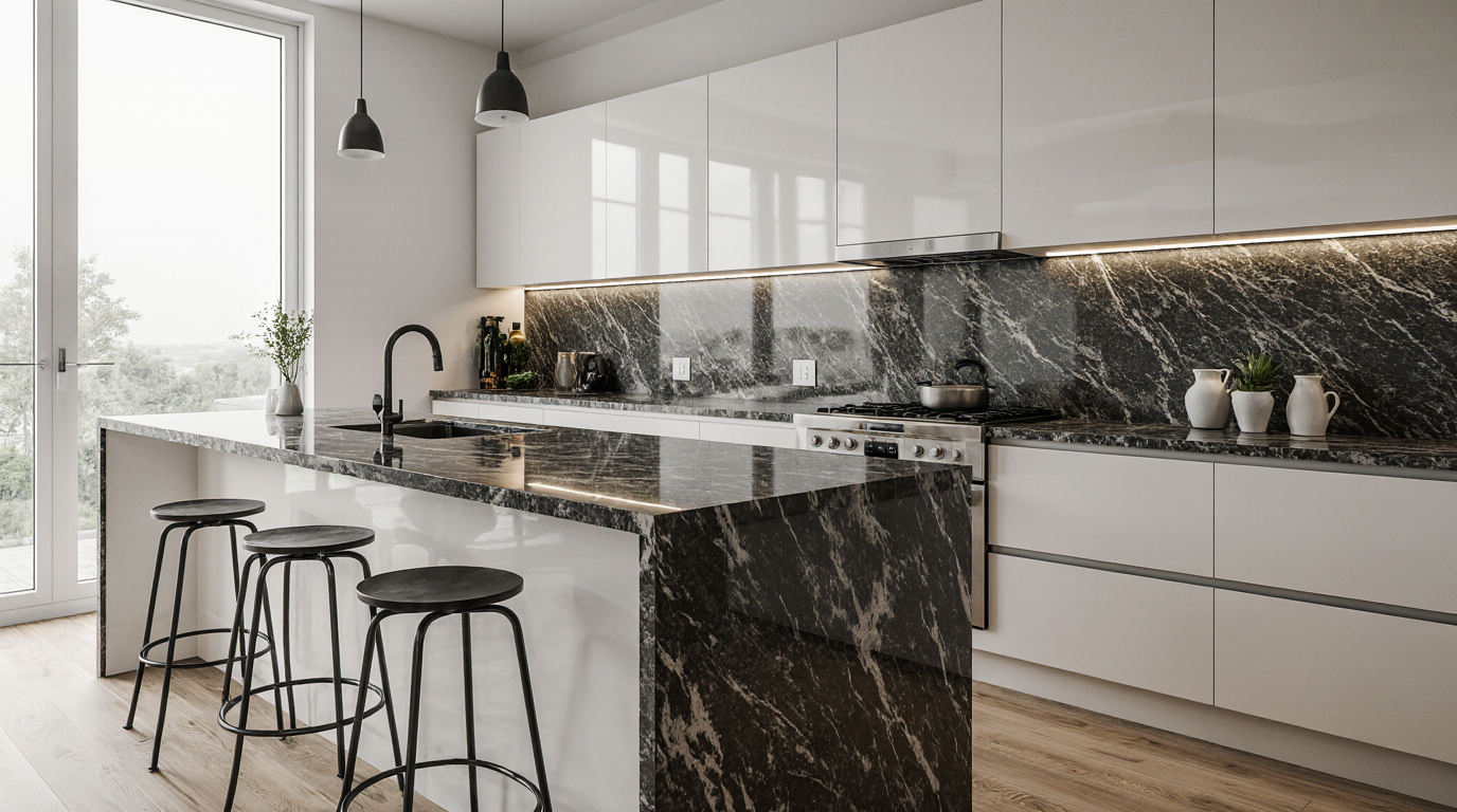 Dark Grey Quartz Countertops