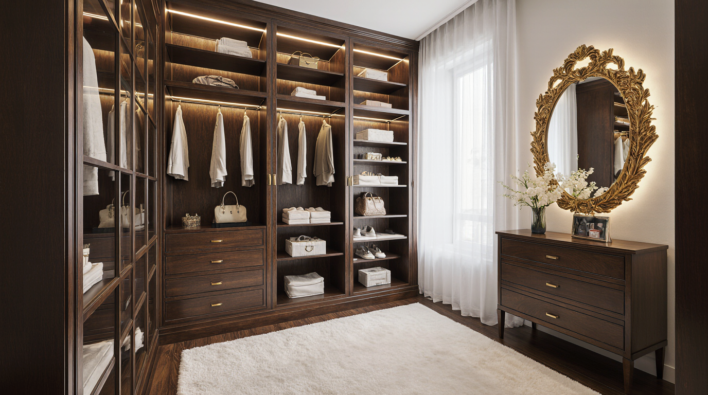 Small Luxury Walk In Closet
