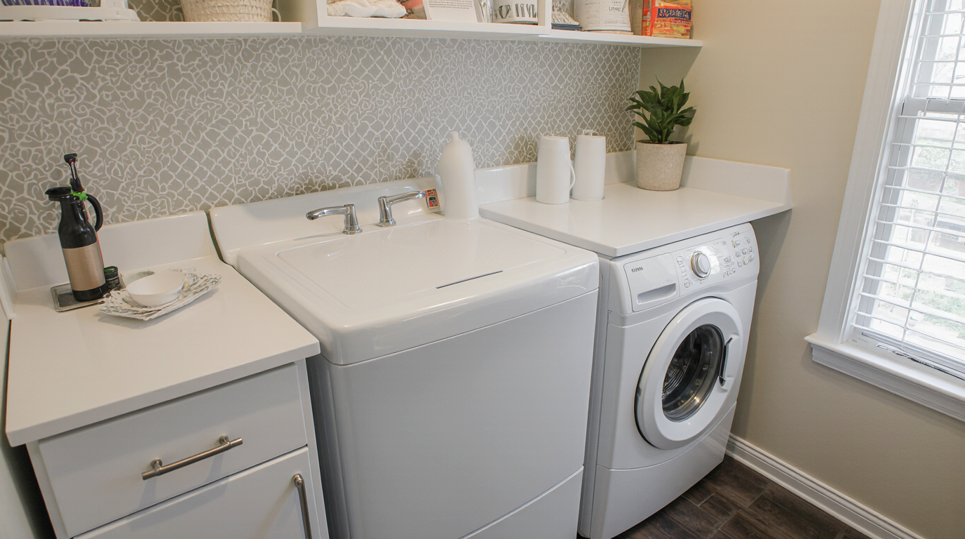 Laundry Room Countertop Decor