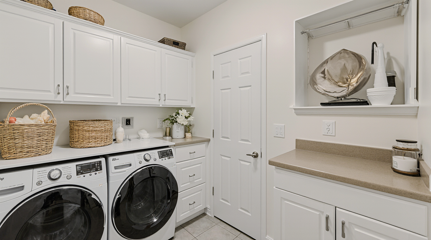Laundry Room Counter Decor