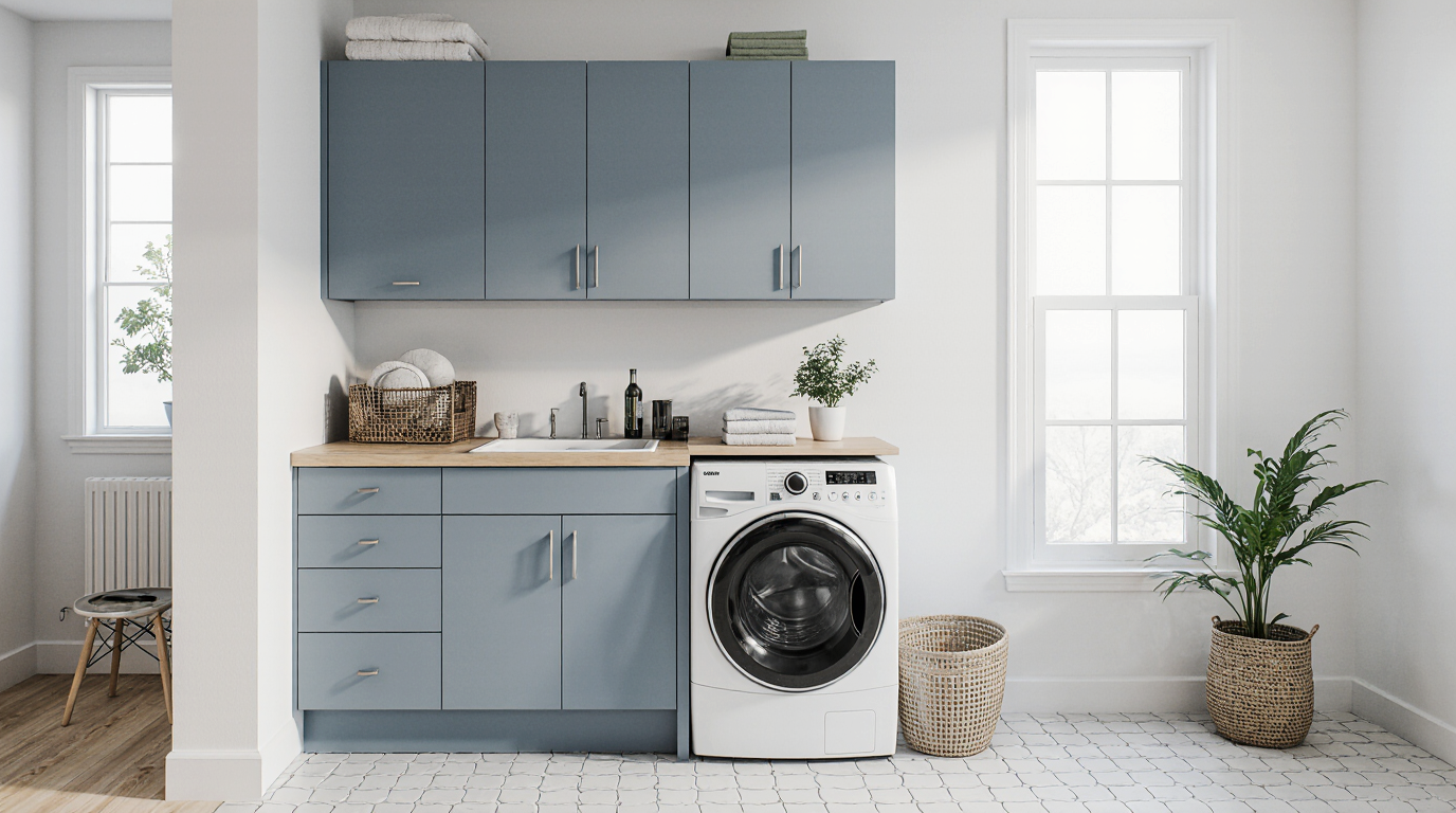Cheap Laundry Room Makeover