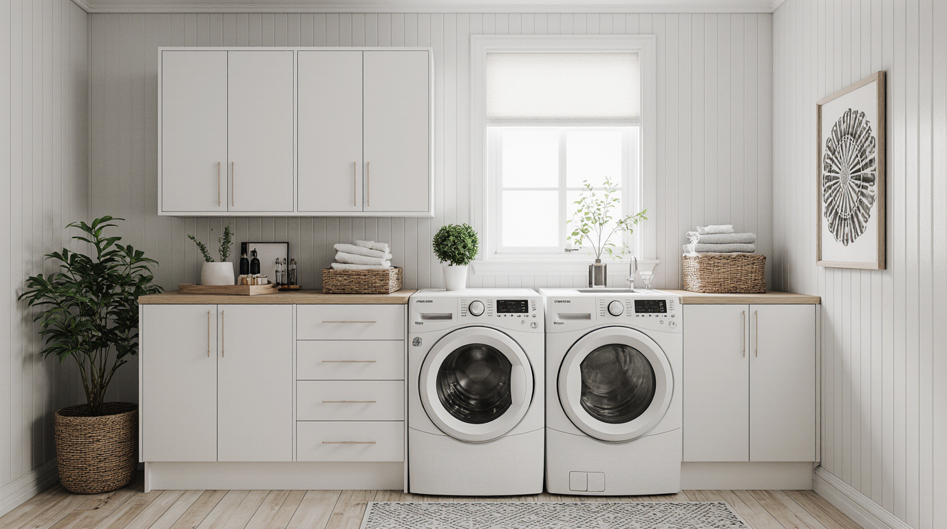 Laundry Room Makeover on a Budget