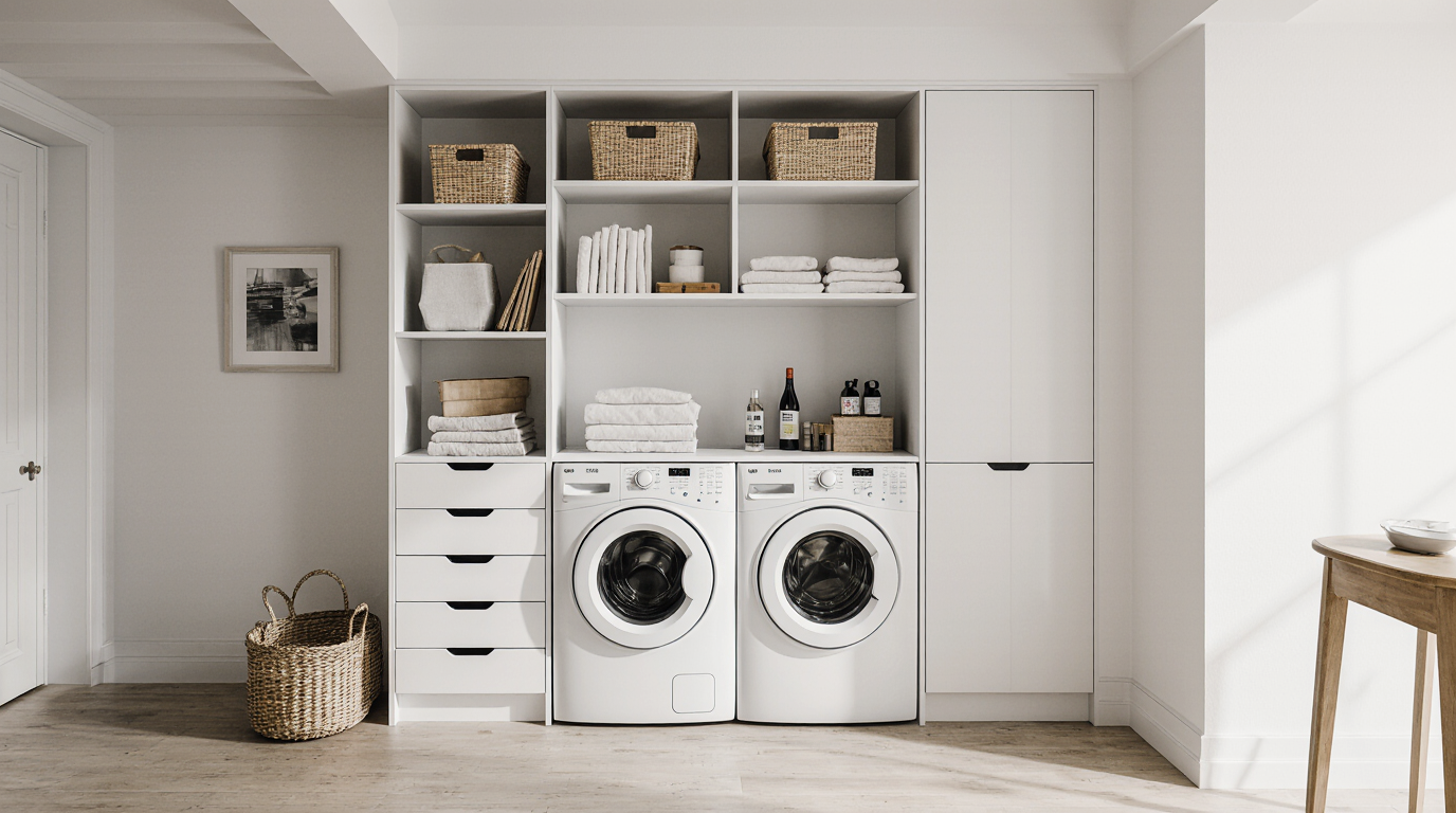 Modular Laundry Room Storage Set