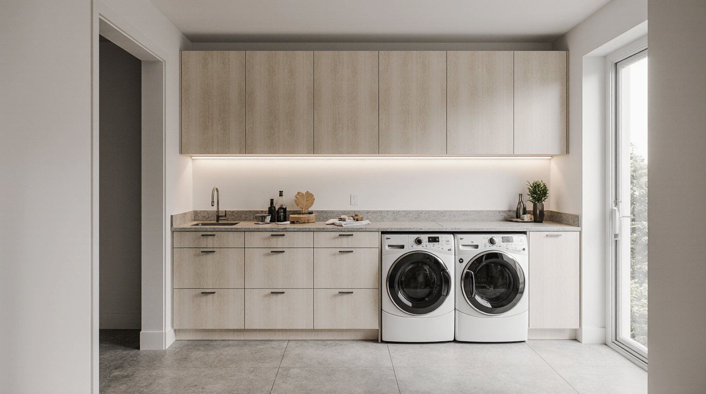 Laundry Room Cabinet Layout