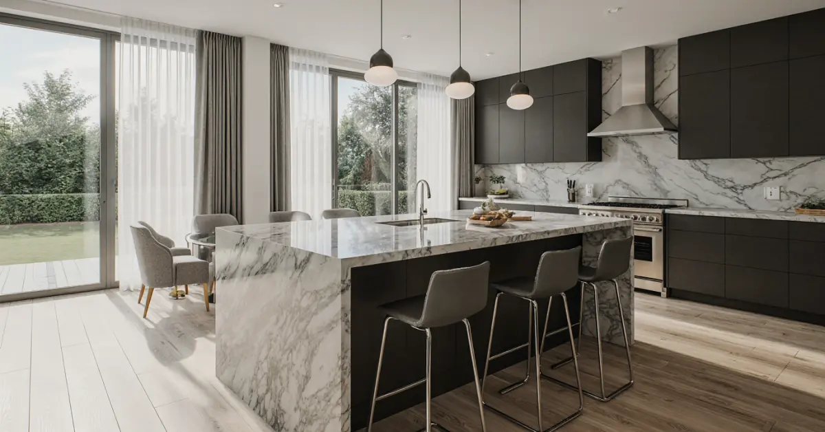 That oversized kitchen island is the social centerpiece of your home, but the wrong countertop material can become a maintenance headache i…